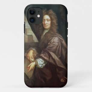 Portrait of Sir Christopher Wren (oil on canvas) iPhone 11 Case