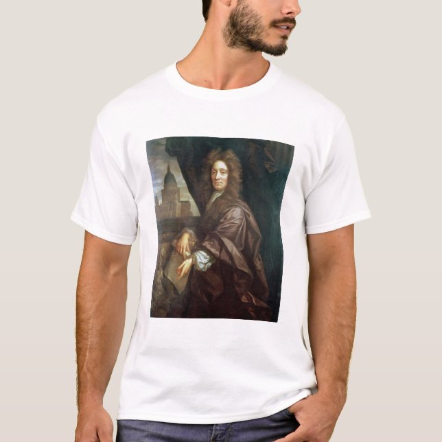 Portrait of Sir Christopher Wren (oil on canvas) T-Shirt (Front)