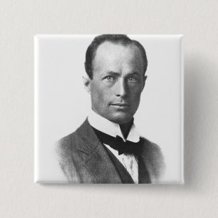 Portrait of Sir Douglas Mawson 15 Cm Square Badge