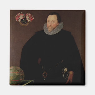 Portrait of Sir Francis Drake 1591 Magnet