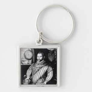 Portrait of Sir Francis Drake Key Ring
