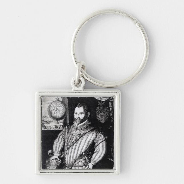 Portrait of Sir Francis Drake Key Ring (Front)