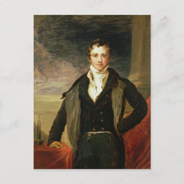 Portrait of Sir Humphry Davy Postcard (Front)
