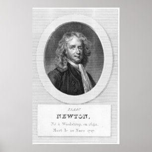 Portrait of Sir Isaac Newton Poster