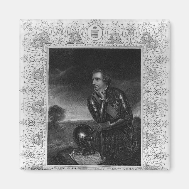 Portrait of Sir Jeffrey Amherst Magnet (Front)