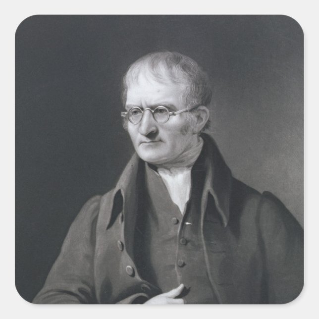 Portrait of Sir Joseph Thomson Square Sticker (Front)