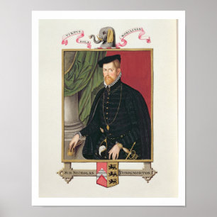 Portrait of Sir Nicholas Throckmorton (1515-71) fr Poster