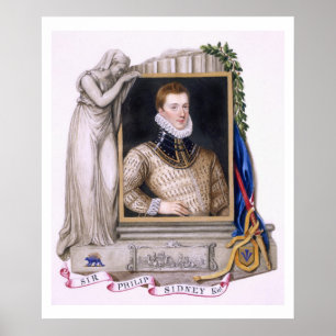 Portrait of Sir Philip Sidney (1554-86) from 'Memo Poster