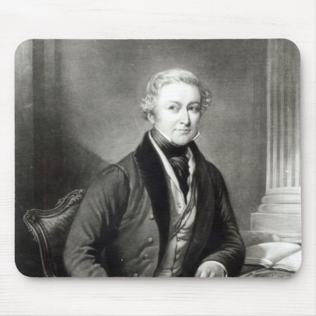 Portrait of Sir Robert Peel Mouse Pad (Front)
