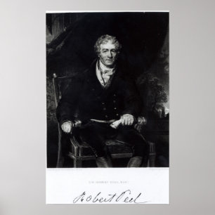 Portrait of Sir Robert Peel Poster