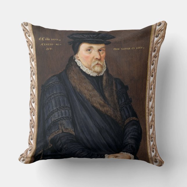 Portrait of Sir Thomas Gresham (c.1519-79) from 'M Cushion (Front)