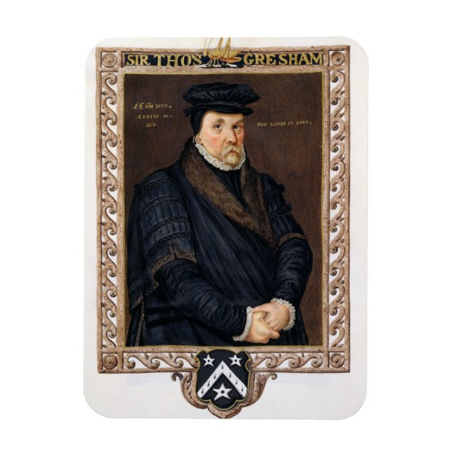 Portrait of Sir Thomas Gresham (c.1519-79) from 'M Magnet (Vertical)