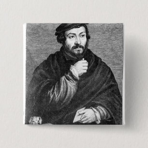 Portrait of Sir Thomas More 15 Cm Square Badge