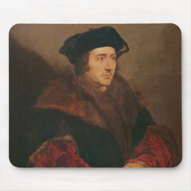 Portrait of Sir Thomas More Mouse Pad (Front)