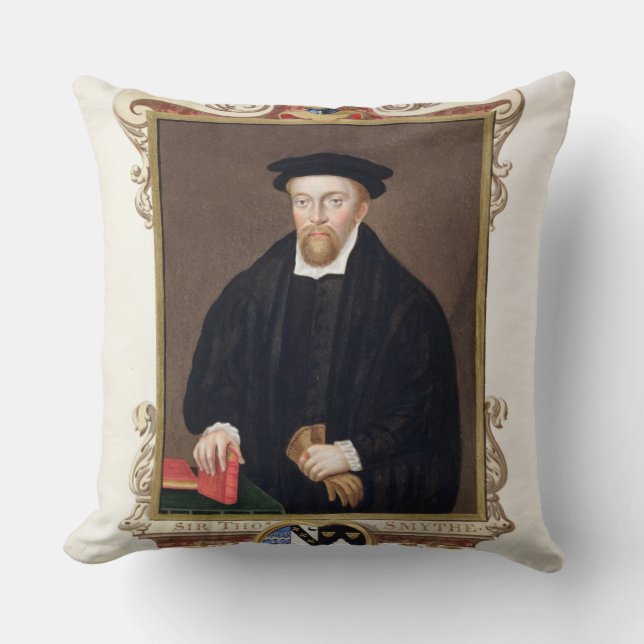 Portrait of Sir Thomas Smythe (c.1558-1625) from ' Cushion (Front)