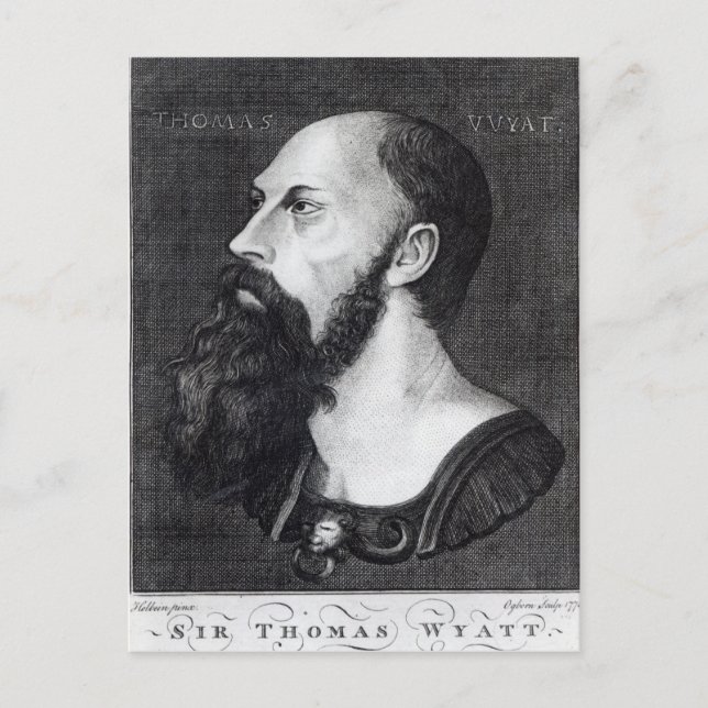 Portrait of Sir Thomas Wyatt Postcard (Front)