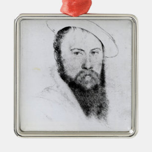 Portrait of Sir Thomas Wyatt the Younger Metal Tree Decoration