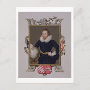 Portrait of Sir Walter Raleigh (c.1552-1618) from Postcard