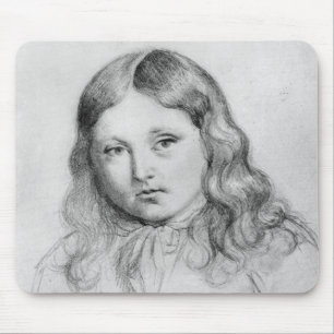 Portrait of Solange Sand Mouse Pad