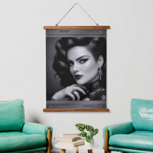 Portrait Of Spy Kalina Shepard by Xzendor7 Hanging Tapestry