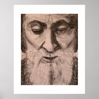 Portrait of St. Charbel Makhlouf Poster