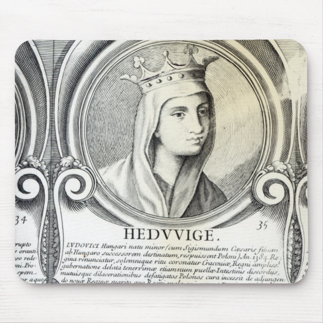 Portrait of St.Jadwiga Mouse Pad (Front)