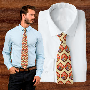 Portrait of St. Joseph in an Octofoil (TF 02) Neck Tie