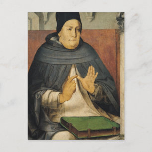 Portrait of St. Thomas Aquinas  c.1475 Postcard