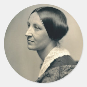 Portrait of Susan Brownell Anthony 1850 Classic Round Sticker