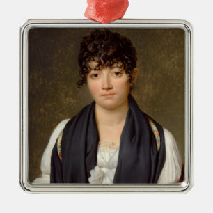 Portrait of Suzanne Le Peletier de Saint-Fargeau Metal Ornament