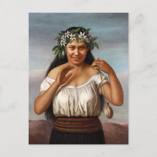 'Portrait of Terewai Horomona' - G. Lindauer Postcard