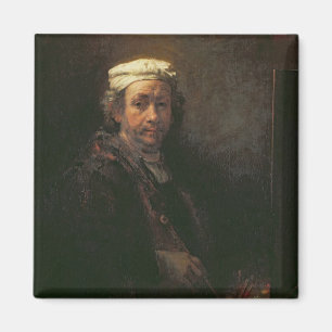 Portrait of the Artist at his Easel, 1660 Magnet