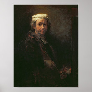 Portrait of the Artist at his Easel, 1660 Poster