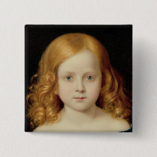 Portrait of the Artist's Daughter 15 Cm Square Badge