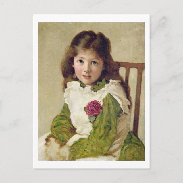 Portrait of the Artist's Daughter (oil on canvas) Postcard (Front)
