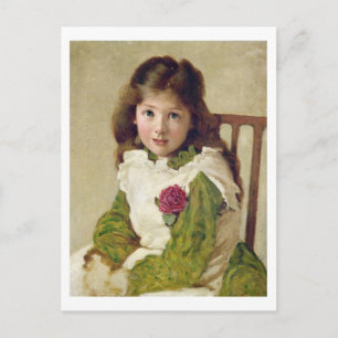 Portrait of the Artist's Daughter (oil on canvas) Postcard