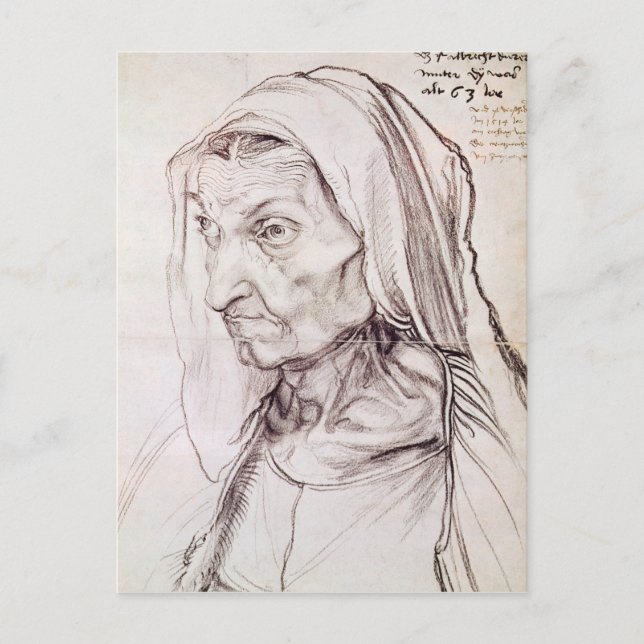 Portrait of the artist's mother, 1514 postcard (Front)
