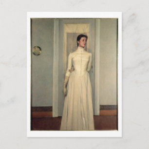 Portrait of the artist's sister, Marguerite Khnopf Postcard