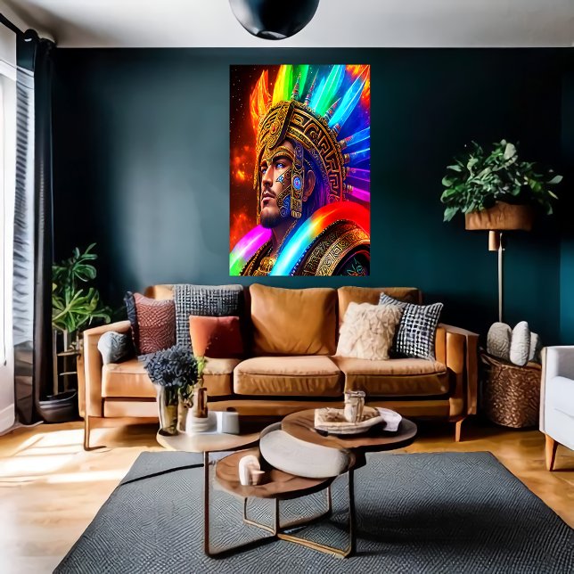 Portrait of the Aztec God Tlāloc | AI Art Poster (Creator Uploaded)