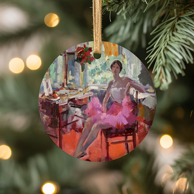 Portrait of the Ballerina Vera Trefilova | Korovin Ceramic Ornament (Creator Uploaded)