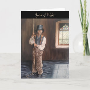 'Portrait of The Bell Ringer at the Welsh Chapel' Card