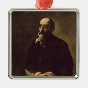 Portrait of the Blind Sculptor, Gambazo 1632 Metal Tree Decoration