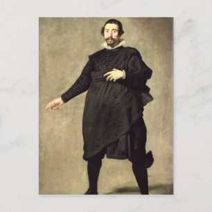 Portrait of the Buffoon Pablo de Valladolid Postcard