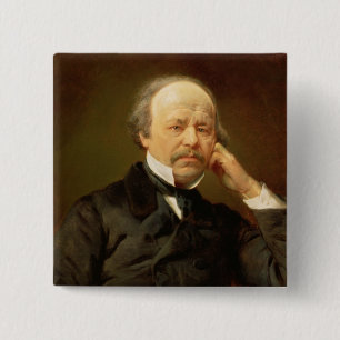 Portrait of the Composer 15 Cm Square Badge