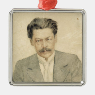 Portrait of the composer Anton Arensky Metal Tree Decoration