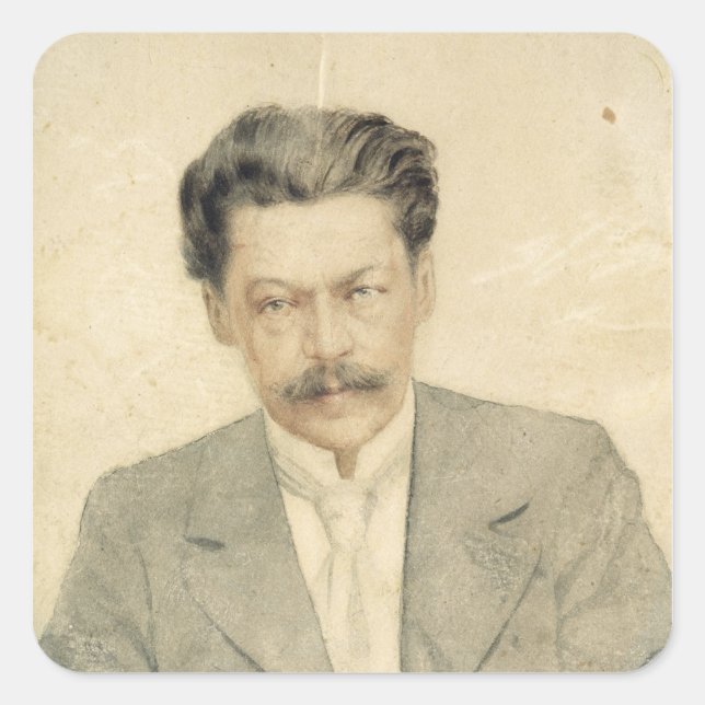 Portrait of the composer Anton Arensky Square Sticker (Front)