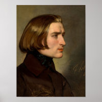 Portrait of the Composer Franz Liszt, 1838