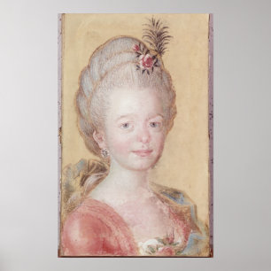 Portrait of the daughter of Carl Linnaeus Poster