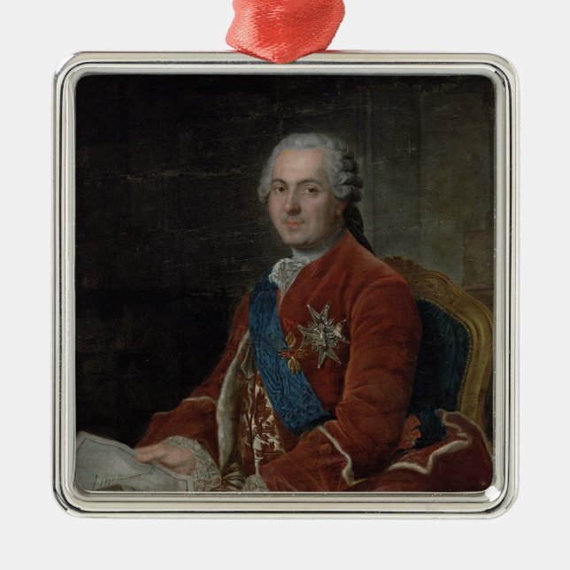 Portrait of the Dauphin Louis de France Metal Ornament (Front)