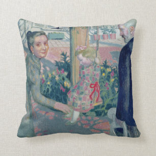 Portrait of the Denis Grandparents, 1899 Cushion